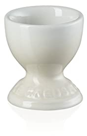 Le Creuset Coquetier à pied en grès, 9 g, Meringue, 81702007160099