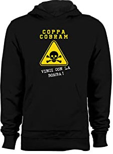 t-shirteria Felpa con Cappuccio Ragionier Ugo - Coppa Cobram - Vinci con la Bomba - Film Cult - Anni 80 - Idea Regalo