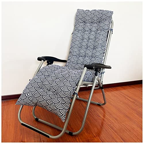 YAOTT Auflage Gartenliege, 8 cm Dick, Liegestuhl Polster Auflagen für Deckchair, Bequeme Polsterauflage für Sonnenliege, Liegestuhl,7,48X155CM