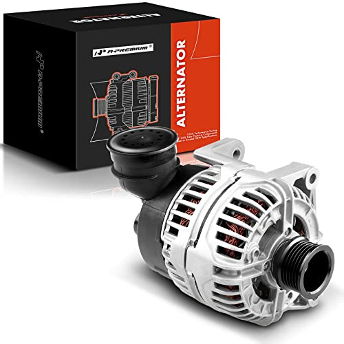 A-Premium Alternator Compatible with BMW E46 E36 Series 320 325 330 525 530 X5 Z3 1997-2006, L6 2.2L 2.5L 2.8L 3.0L, 120Amp 12V CW 6-Groove Pulley, Replace# 12-31-1-432-980, 12-31-7-501-597, 400-24096