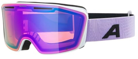 ALPINA NENDAZ Q-LITE - verspiegelte, kontrastverstärkende OTG Skibrille mit 100% UV-Schutz für Erwachsene - Rahmengröße M