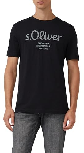 s.Oliver T-Shirt aus Baumwolle mit Label-Print