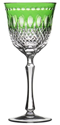 Ajka Majesty Wasserkelch aus Bleikristall, smaragdgrün, 306 ml, Einzeleinheit