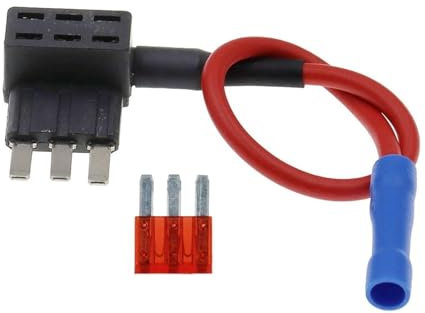 12V MI-I SMALL MEDIUM Size Kfz-Sicherungshalter Add-a-Circuit TAP-Adapter mit 10A Micro MI-N Standard-ATM-Sicherung(Color:Micro 3,Size:50A)