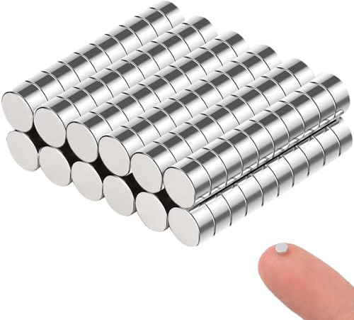 120 Stück Neodym Magnete Extra Stark, 3mm x 2mm Mini Magnete Set für Magnettafel, Whiteboard, Basteln, Fotos, Teile Spleißen, Kühlschrank