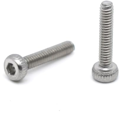 20x Vis CHC M2 x 10mm inox - Vis BTR en Acier Inoxydable A2 Six pans Creux Tête Cylindrique - DIN 912 tête ronde pour rondelle et écrou