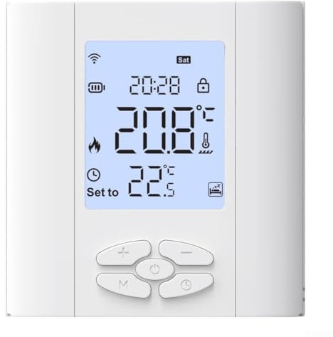 Oniissy Smart Thermostat Boiler Heizung Thermostat, WiFi Thermostat Ventilantrieb, WLAN für TUYA für Smart Life App WiFi Heizkörperthermostat, programmierbar