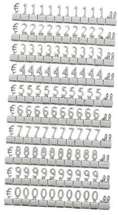 KiBcsLic Würfel Preisschild Etiketten e Preisauszeichner Etiketten Schmuck Etiketten für Uhrengeschäfte Einzelhandelsgeschäfte, Silber