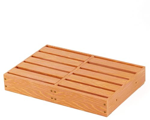 Wooden Step Stool, Durable Pine Wood Platform 23.6 x 15.9, 3.5 High, Supports 450 lbs, Sturdy Minimalist Low Step for Kitchen, Bedroom, Bathroom, Living Room & Indoor Home Décor