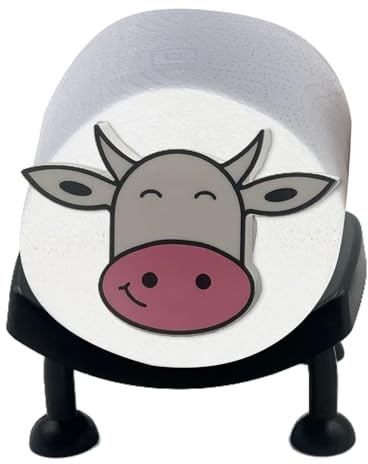 Küchenrollenhalter, Papierhandtuchhalter, Küchenhandtuchhalter, lustiger Tierkuh-Design, Papierrollenhalter, dekorativer Toilettenpapierhalter, lustiger Papierrollenhalter für Badezimmerzubehör