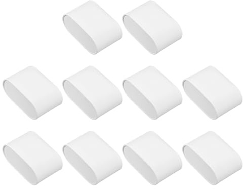 QUARKZMAN 10Pcs Cuscino Display Orologio, 2.8 x 1.73 x 1.22 Cuscino Orologio Bracciale PU Pelle per Scatola Orologi Bracciale Display Archiviazione, Bianco