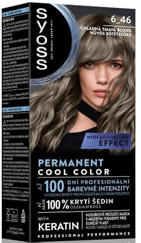 Syoss Hair Dye Cool Dark Blonde 6-46, Pack of 3, 50 ml