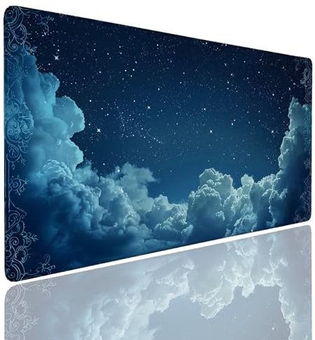 Tappetino per Mouse da Gaming, Tappetino Mouse Pad XXL Grande, Mousepad con Impermeabile e Antiscivolo, Lavabile Sottomano Copri Scrivania, Tappetini Tappeto Mouse Mat 1400x800x4mm Pictures (4)