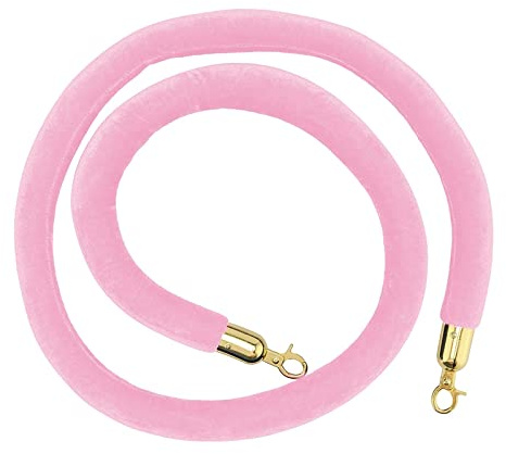 KRXSOBNV, Corde de Poteau for entrée VIP, Cordes de barrière à Noyau en Mousse de sécurité, contrôle des foules, salles de cinéma, Grandes Ouvertures, Utilisation d'hôtels/,Cordes de Garde-Corps(Pink