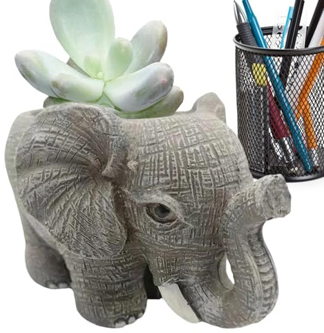 Elephant Flower Pot al Aire Libre | Contenedor de Flores de Resina