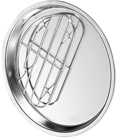 FUNNETOYU Stainless Steel Drain Pan Fried Food Container Snacks Storage Tray Multi-use Snack Dish for Grilled Food Serving at Home Restaurant