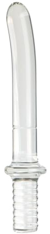 TGHYRF Godemiché en verre cristal SM avec poignée facile à utiliser, disponible en 4 tailles, godemiché anal en verre transparent, sextoy for femmes et couples(2cm)