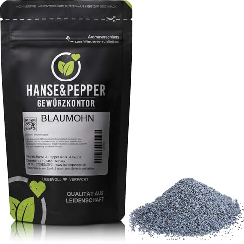 250g Blaumohn ganz Blau Mohn Natur Gewürz geprüfte Qualität - Pro Serie