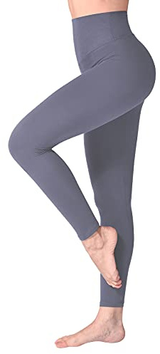 SINOPHANT Hög midja Leggings för kvinnor, Smörig Mjuk Elastisk Ogenomskinlig Tummy Control Leggings, Plus Size Workout Gym Yoga Stretchiga Byxor
