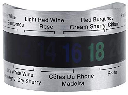 Termómetro de pulsera, Termómetro LCD para vino Termómetro para vino, para botella de vino para tanques de agua
