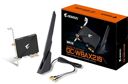 Gigabyte WiFi 6E GC-WBAX210 (2x2 802.11ax/Tri-Band WiFi/Bluetooth 5.2/PCIe scheda di espansione)