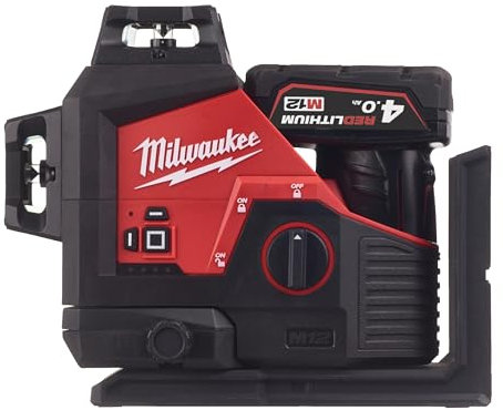 LASER VERT 3 LIGNES MILWAUKEE M12™ 360° M12 3PL-401C - 4933478102, Schwarz