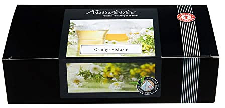 Schrader | Kräutertee Orange-Pistazie | im praktischen Pyramiden-Teeaufgussbeutel | 75g