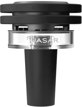 Quasar - Thermokamin RAAS 2 - Borosilikatglas Kamin, Aluminium Heizsystem - Erhöhter Deckel für alle Holzkohlearten - Silikonanschluss - Verbesserter Luftstrom