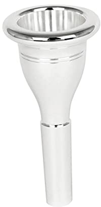Tuba Mundstück Ersatzteil aus Messing, Silber, 13, 3mm | 1 Stück, Cnc Vergoldete Ausführung, Glatte Oberfläche, Luftdichtheit, für Musikinstrumente