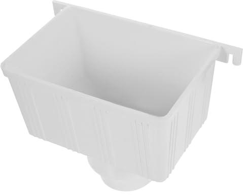 OSALADI Takrännor, avlopp, sil regnavvisande, drag, rör, hink, regnsamlare, regntunna, regnränna, vattenledare, shunt, tratt, stuprör, vit, plast, samlingshink, vatten