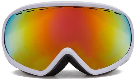 The Edge Kids Piste Ski and Snowboarding Goggles with Interchangeable Spherical Lens for all Conditions, UV400 Protection, Helmet Compatible, Skiing Accessories, Snowboarding Accessories (Purple)