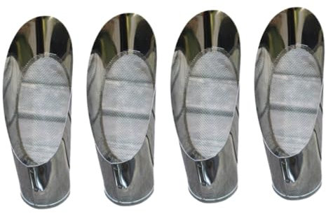 VANZACK 4 Pièces Tamis à Seau en Acier Inoxydable Pelle à Main de repiquage écopes de Sol bonsaï Filtre Outil Multifonction bêche pour l'extérieur Outil de Pelle de Jardin