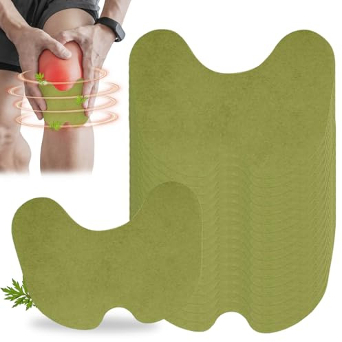 40 Stück Beifuß-Schmerzlinderungspflaster, Schmerzpflaster Knie | Pain Relief, Wärmepflaster, Knieschmerzen Salbe, Muskelkater in Knieschmerzen, Rücken, Nacken und Schultern Schnell Lindern