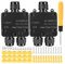 IP68 Waterproof Junction Box, 2pcs 3-Way Y-Type PA9 Outdoor Electrical Junction Box, Electrical Enclosure, Gland External Cable Connector Wire Connector for Ø 4mm -15mm Diameter Cable.