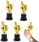 SVOCK 4 Pièces Trophees et Coupes, Trophée Bravo, Mini-Trophée Récompense Enfant, Trophées en Plastique Support Medaille, Trophée Personnalisé pour Diverses Compétitions Sportives, Récompenses, Fêtes