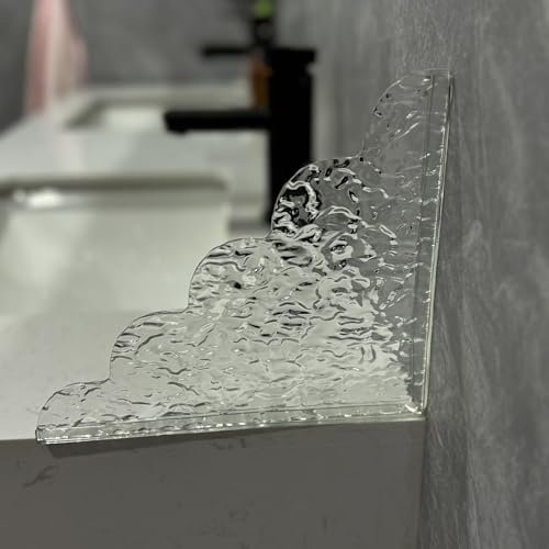 BetLight 2pcs Shower Splash Guard, Bathtub Water Splash Guard with Silicone Base, Acrylic Tub Corner Guards, 8.5 Inch by 7.4 Inch- Prevent Water Spills, Easy Install, Bathroom Water Barrier Solution