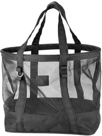Strandtasche, Netz-Strandtasche, Reise-Organizer-Tasche, 50 x 41 x 31 cm, extra großes Fassungsvermögen, leicht und tragbar, vielseitig für Damen und Herren, Sandspielzeug, Werkzeuge, Zubehör