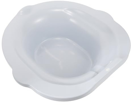 HOMSFOU Tragbares Sitzbad für Frauen Sitzbadewanne aus Robustem Kunststoff mit Ergonomischer Form für Dammpflege und Wochenbett Badewannensitz zur Linderung bei Menstruationskrämpfen