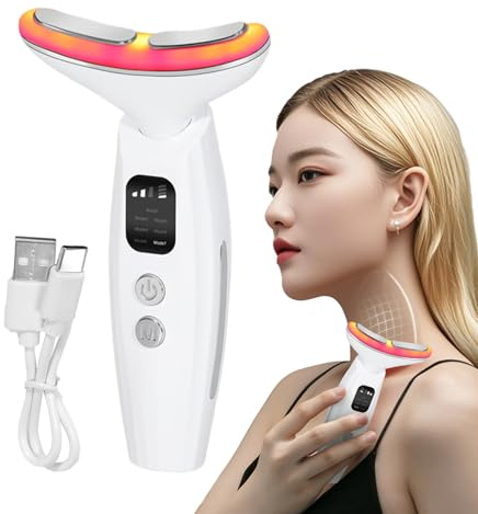 Masajeador Facial Eléctrico 7 Modos De Masaje Para El Cuidado De La Piel | Herramienta Multifuncional Para Reducir Papada Y Masajear Para Mujeres, Madres Y Abuelas