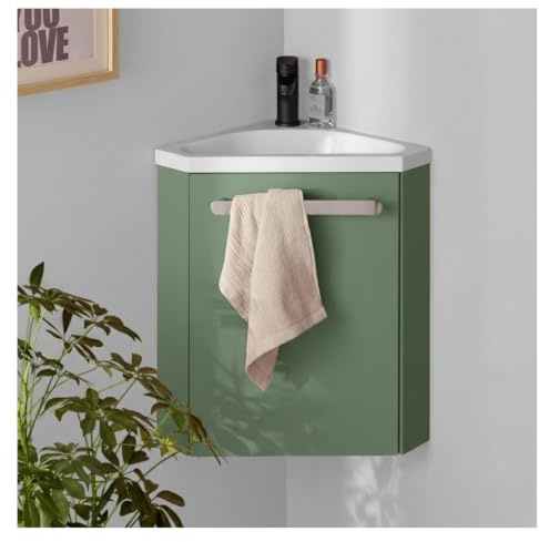 MOB-IN Meuble Lave-Mains d'angle Suspendu SKINO