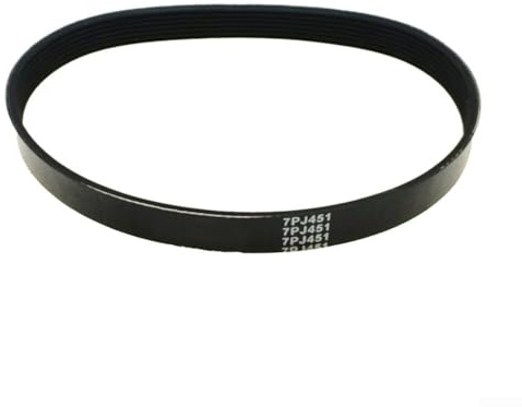 7PJ451 - Cinghia di trasmissione a 7 nervature di ricambio per tosaerba Rotak 320, larghezza 16 mm, circonferenza esterna 451 mm (1 pezzo)