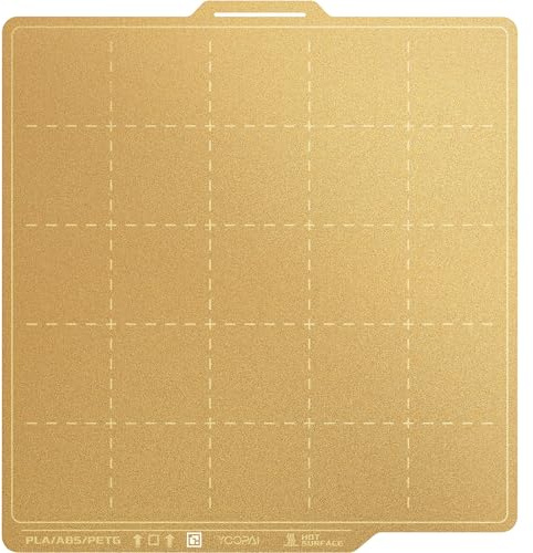 YOOPAI Doppelseitig Texturiert PEI Druckplatte 257x257mm mit Größenangaben, Magnetisch Spring Steel Druckbett für Bambu Lab X1 X1C X1E P1P P1S A1 3D Drucker