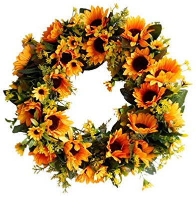 Corona De Otoño Simulación Flores Artificiales Corona Dintel Acción De Gracias Navidad Puertas De Rosas Decoradas Guirnaldas De Flores Adornos Corona De Navidad De Forma Redonda