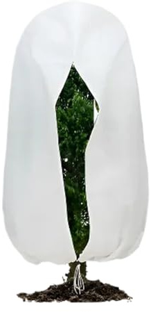 Tuxxjzm Panni antigelo per Piante da Esterno, Copertura per Piante da, Protezione Antivento con Coulisse con Cerniera, per Giardino Serra, aiuole Rialzate, cespugli, Rose, Alberi da Coltivare