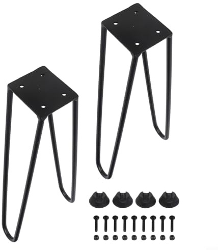 Shophubio Faltbare Metall-Tischbeine für Camping- und DIY-Möbel, robustes Eisen, höhenverstellbare Tischstützen mit Gummi-Bodenschonern, Skateboard (2 Stück, 40,6 cm)