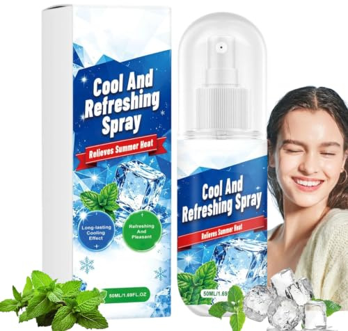 Cooling Mist Spray for Hot Weather,Summer Cooling Spray for Face & Body,Cooling Face Mist,Cool & Comfortable,Hydrating Face Mist & Refreshing Body Spray,After Sun Lotion,Summer Travel & Sports