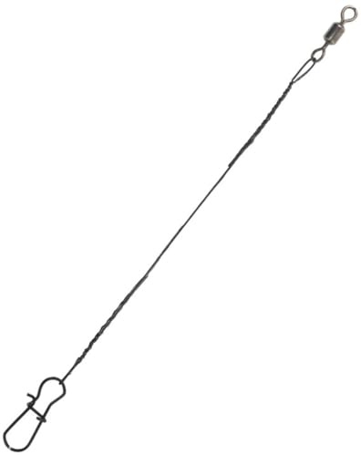 Stahlvorfach 1 Sicherheitswirbel+1 Duolock Agaffe 40cm 12kg