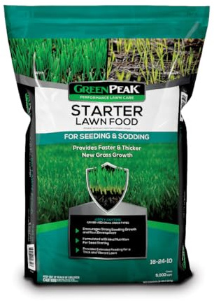 GreenPeak Starter Lawn Food - New Grass Fertilizer, 5,000 sq ft