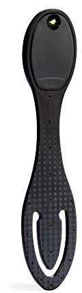 Gifts for Readers & Writers Book Light, Clip On Reading Light for Bed, 2in1 Flexilight & Bookmark, Small & Lightweight with a Soft Glow, 2 Batteries Included, Black