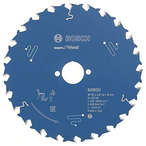 Bosch Professional Kreissägeblatt Expert for Wood (Holz, 190 x 30 x 2,6 mm, 24 Zähne, Zubehör Kreissäge)